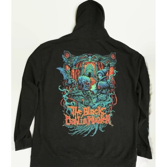 The Black Dahlia Murder Phibes Zip Up Hoodie Jacket 3XL Out Of Print Metal Band - Picture 12 of 15